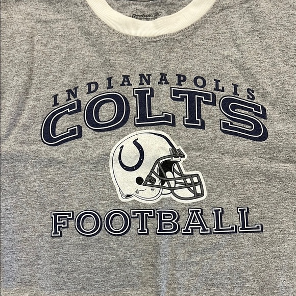 Reebok Colts- Gray Crew Neck Short Sleeve T-Shirt - Picture 3 of 10
